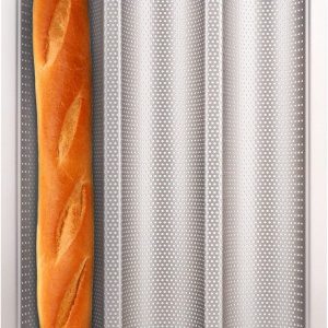Fulimax Baguette Pan Nonstick Gold French Bread Baking-0