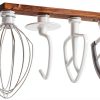 Besuerte Stand Mixer Attachment Organizer Wood Plastic Rust-0