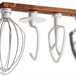 Besuerte Stand Mixer Attachment Organizer Wood Plastic Rust-0