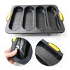 BuleVina Silicone Baguette Pan Non Stick Oven Safe-5