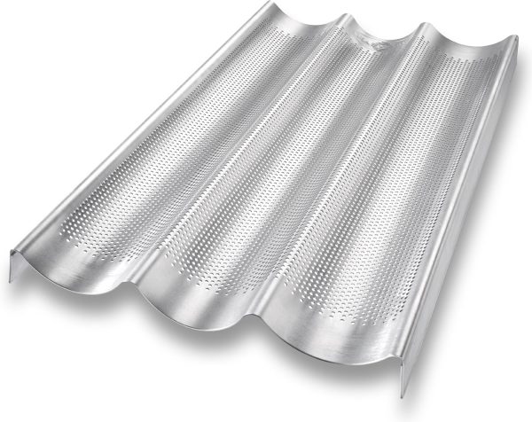 French Baguette Pan USA Pan Aluminum Nonstick-0