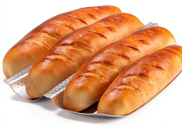 Mifoci French Bread Pan Carbon Steel Perforated Oven Safe-5