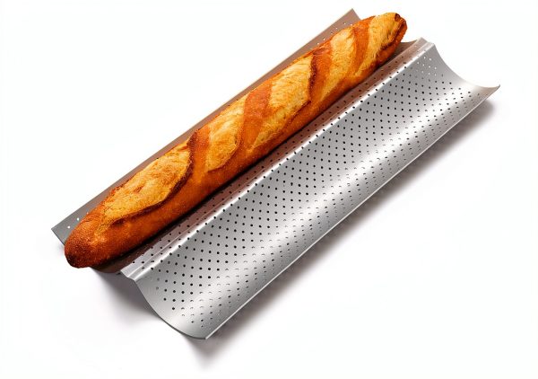 Yupjlia Baguette Pan Carbon Steel Nonstick 2 Loaves-0
