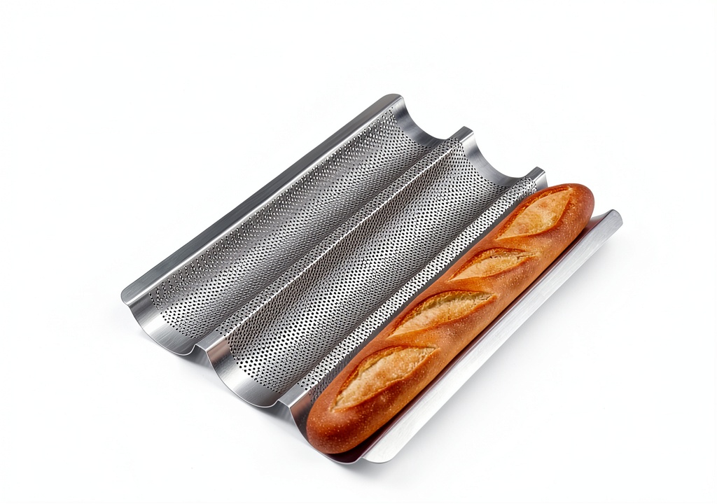 OEUPEACIY French Baguette Pan Set with carbon steel pan and accessories
