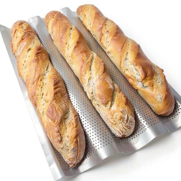 TOPZEA Baguette Pan Carbon Steel Nonstick Oven Safe-5