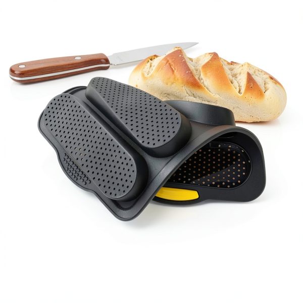 BuleVina Silicone Baguette Pan Non Stick Oven Safe-4