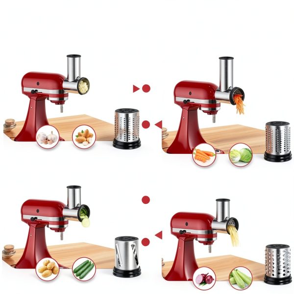 KitchenAid Cheese Grater Attachment Stainless Steel Slicer-2