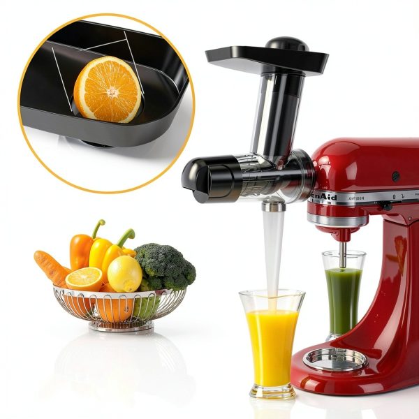 Fedowal Juicer KitchenAid Mixer Attachment Portable Black-6
