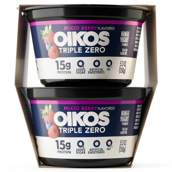 Oikos Triple Zero Greek Yogurt High Protein Nonfat Snack-10