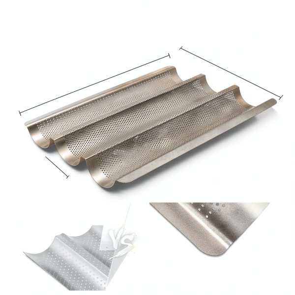 OEUPEACIY French Baguette Pan Carbon Steel Baking Set-1