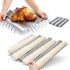 Mifoci French Bread Pan Carbon Steel Perforated Oven Safe-4