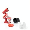 Lifracl Silicone Bowl Liners 6QT Red White Black Durable-1