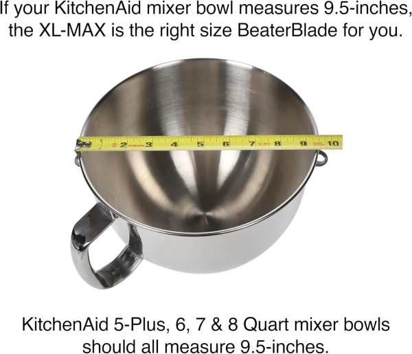 New Metro Design Beater Blade Stand Mixer Accessory Black-2