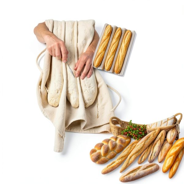 OEUPEACIY French Baguette Pan Carbon Steel Baking Set-4