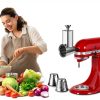 KINGEAGLE Stainless Steel Grater Attachment for Stand Mixers-6