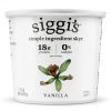 Siggi's Nonfat Vanilla Yogurt High Protein Low Sugar-0
