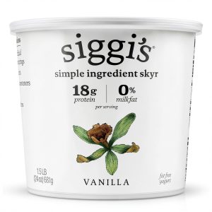 Siggi's Nonfat Vanilla Yogurt High Protein Low Sugar-0