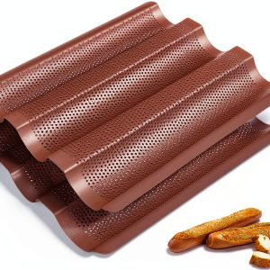 TOPZEA Baguette Pan Carbon Steel Nonstick Oven Safe-0