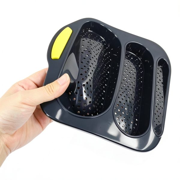 BuleVina Silicone Baguette Pan Non Stick Oven Safe-3
