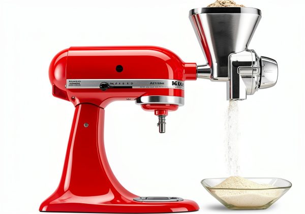 KitchenAid Grain Mill Grinder Stand Mixer Accessory Silver-0