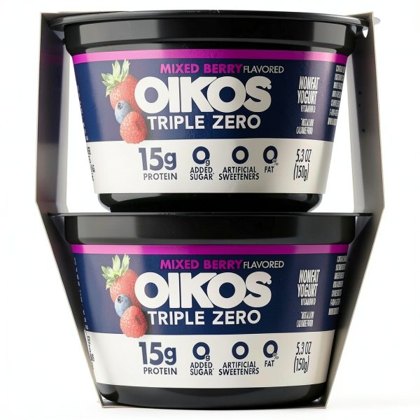 Oikos Triple Zero Greek Yogurt High Protein Nonfat Snack-12