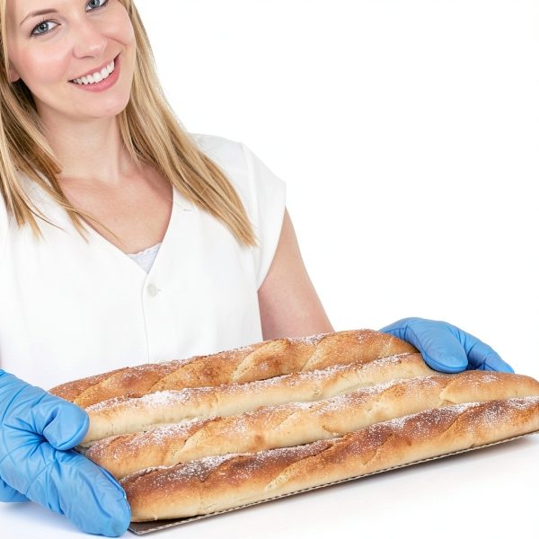 Baguette Bread Pan Amagabeli Carbon Steel Silver-4