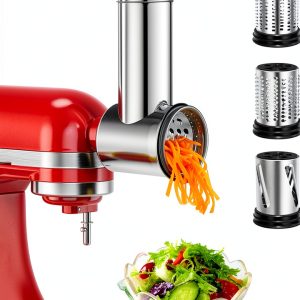 KitchenAid Cheese Grater Attachment Stainless Steel Slicer-0