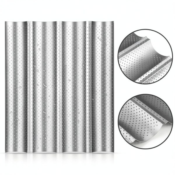 Mifoci French Bread Pan Carbon Steel Perforated Oven Safe-3
