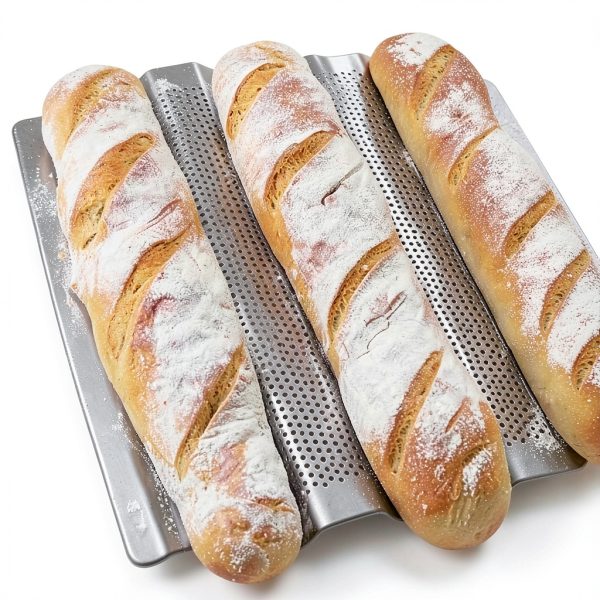 TOPZEA Baguette Pan Carbon Steel Nonstick Oven Safe-4