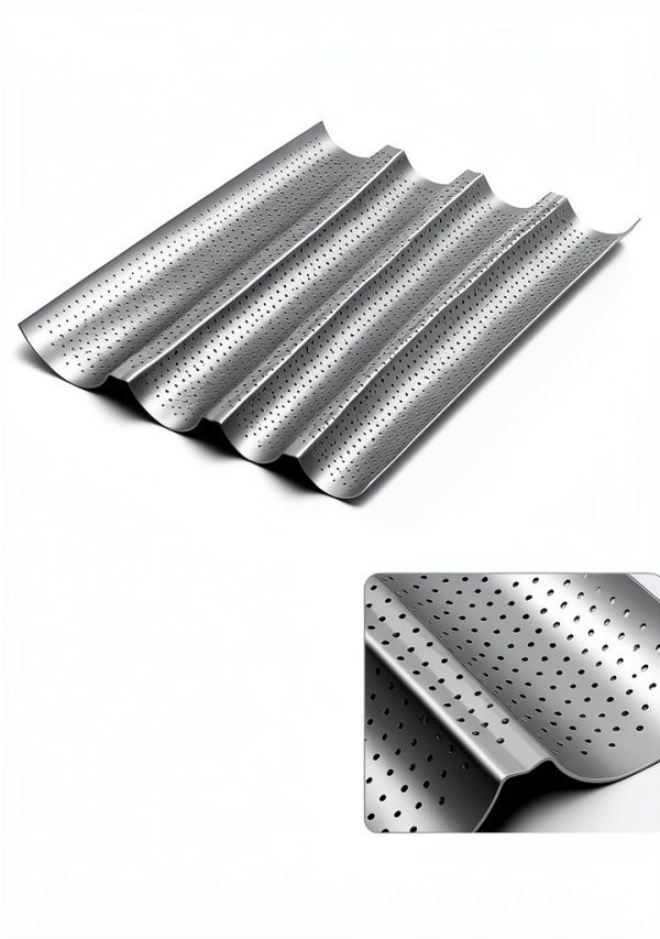 Carbon Steel Baguette Pan Tiawudi Nonstick-1