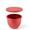Lifracl Silicone Bowl Liners 6QT Red White Black Durable-2