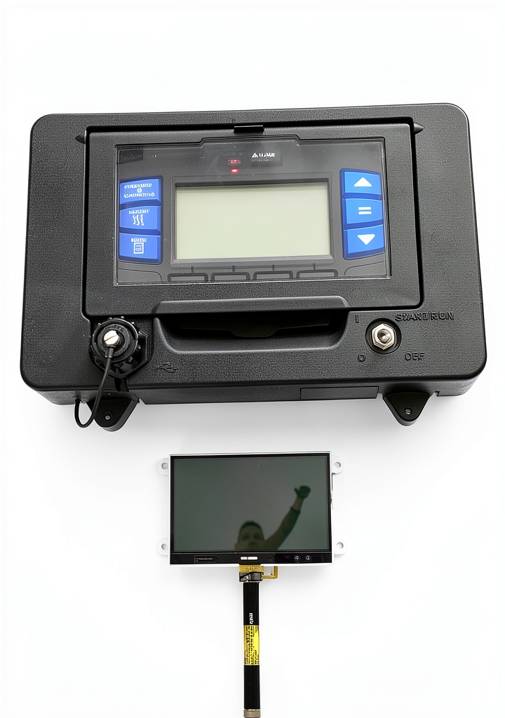 Thermokit Carrier APX LCD display installed in a commercial cooler