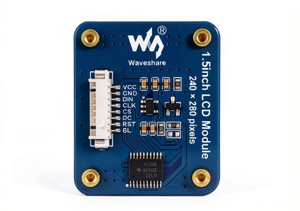 Wonrabai 1.5 Inch LCD Display Module IPS Panel Rounded Corners 240×280-2