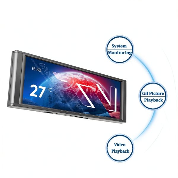 Thermalright 6.86-inch IPS LCD Graphic Display with Magnetic Mount and-3