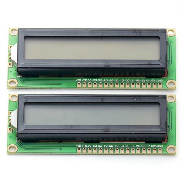 1602 LCD Display Module Gray 16x02 80x36mm 2 Pack by GODIYMODULES-2